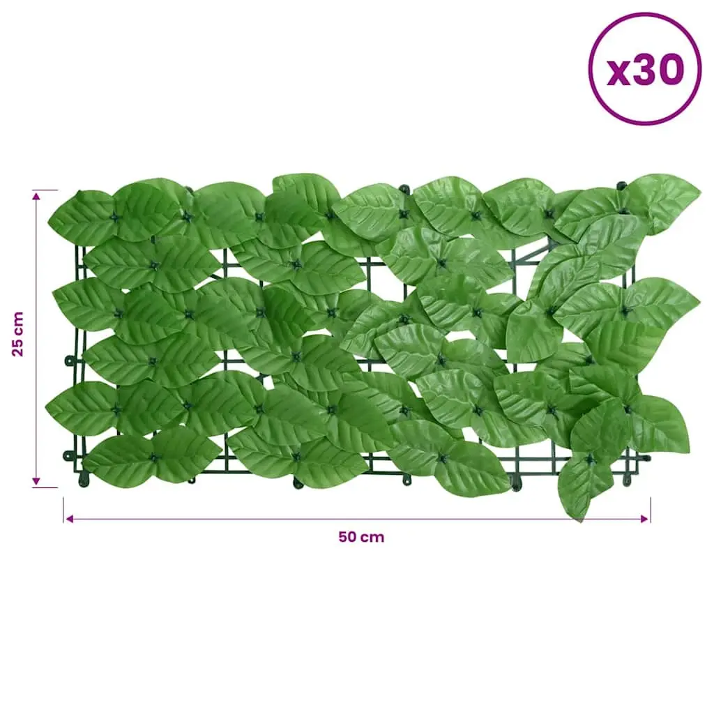 Privacy Screen Green Leaves 500 x 75 cm Outdoor Garden Terrace Fence Sunshade