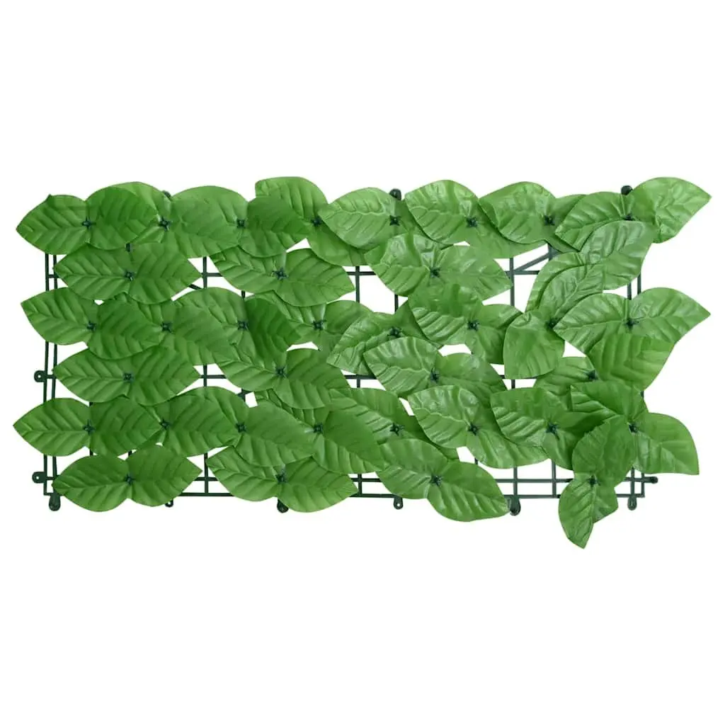 Balcony Privacy Screen Green 600x100cm Decorative Sunshade with Leaf Pattern