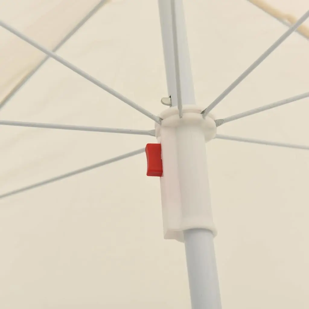 Garden Parasol Umbrella Beige 180cm UV Protective Adjustable Tilt Function