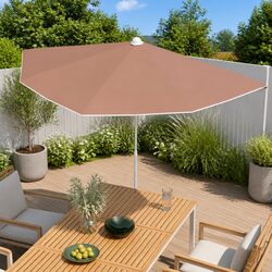 Half Round Parasol 180x90cm: Strong and Stylish Shade Solution