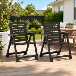 Compact and Strong: Set of 2 Outdoor Chairs