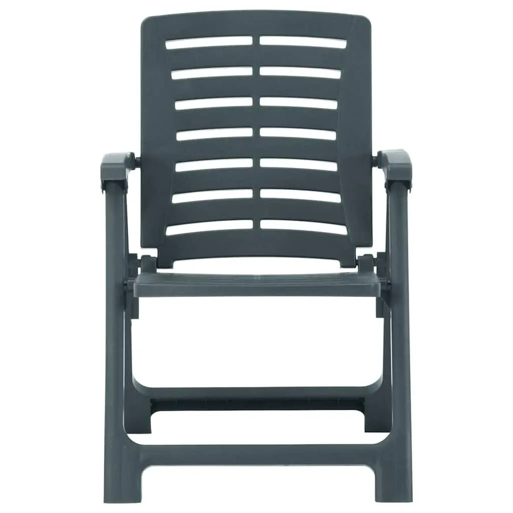 Green Outdoor Chairs Set of 4