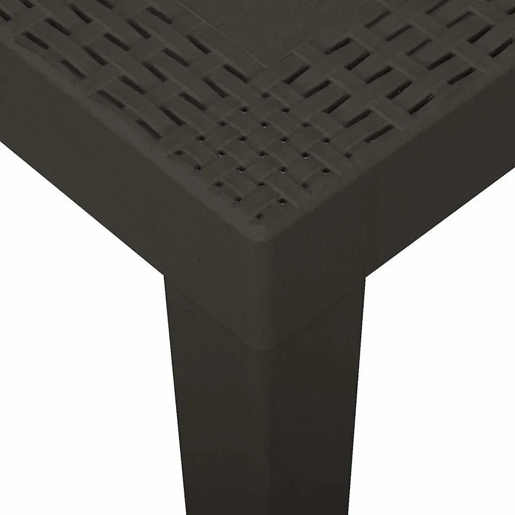 Garden Dining Table Anthracite Outdoor Patio Furniture Weather Resistant