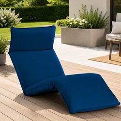 Foldable Sun Lounger Adjustable Outdoor Garden Beach Reclining Chair Daybed