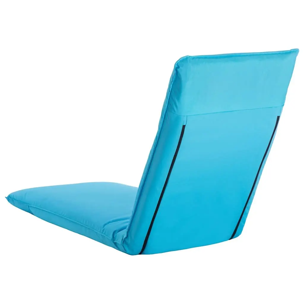 Foldable Sunlounger Blue Oxford Fabric 5-Level Adjustable Garden Beach Lounger