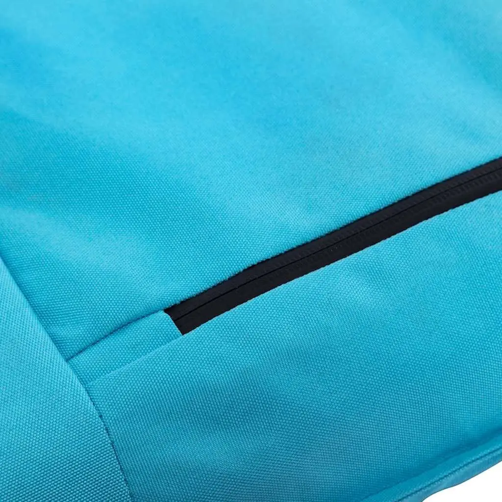 Foldable Sunlounger Blue Oxford Fabric 5-Level Adjustable Garden Beach Lounger
