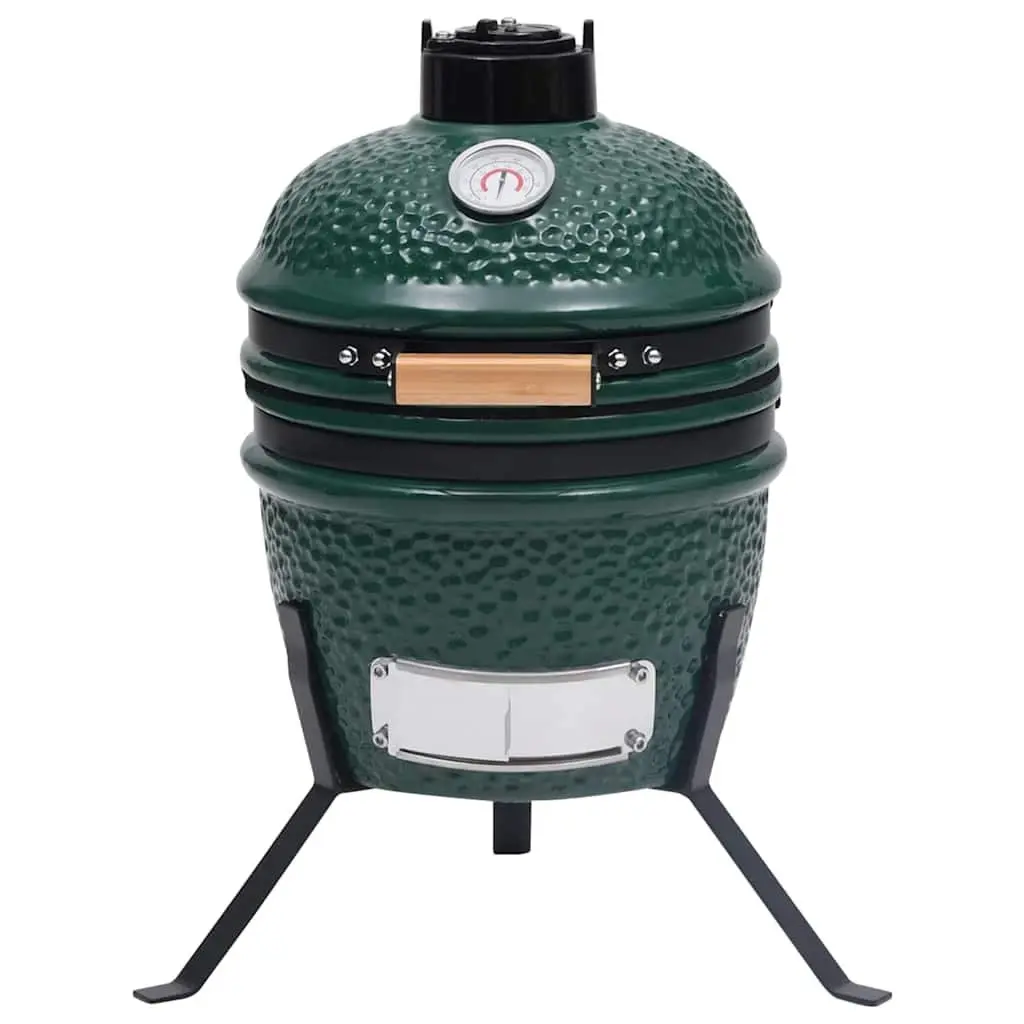 Kamado Barbecue Grill Smoker 56cm Ceramic Outdoor Cooking Green