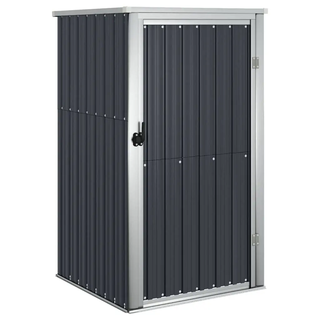 Garden Metal Storage Shed Anthracite 88x89x161cm Outdoor Tool Equipment House