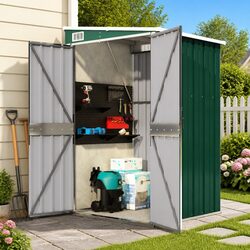 Concise Wall-mounted Garden Shed for Outdoor Needs