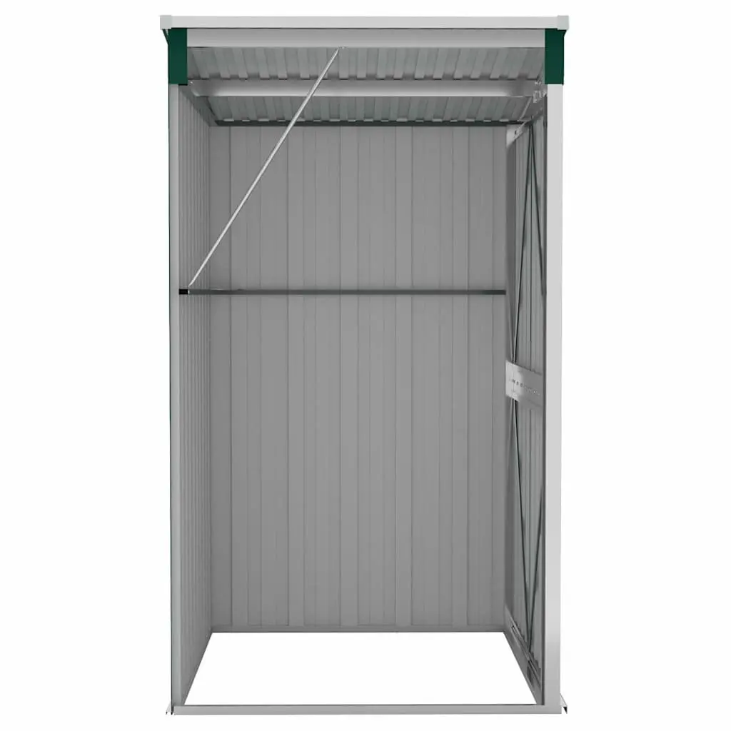 Garden Shed Green 118x100x178cm Wall-mounted Double Door Durable Galvanised Steel