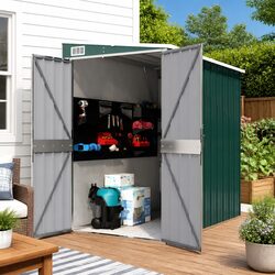 Compact Wall-mounted Garden Shed with Essential Features