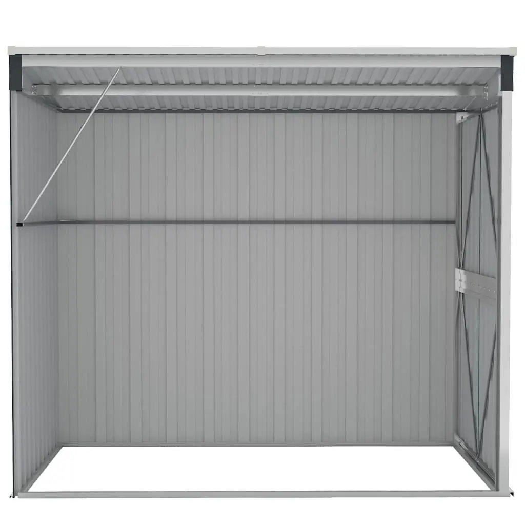 Garden Shed Anthracite Wall-Mounted Steel Double Door Outdoor Storage