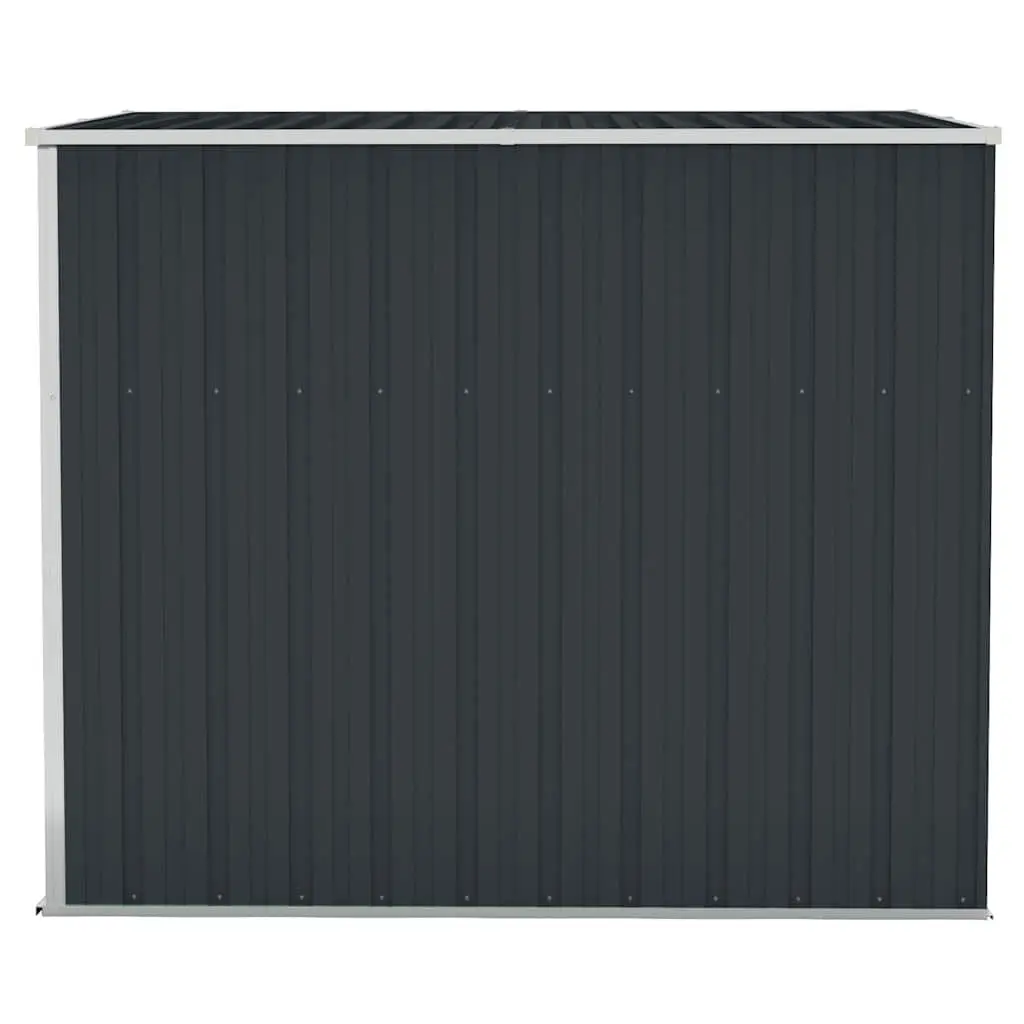 Garden Shed Anthracite Wall-Mounted Steel Double Door Outdoor Storage