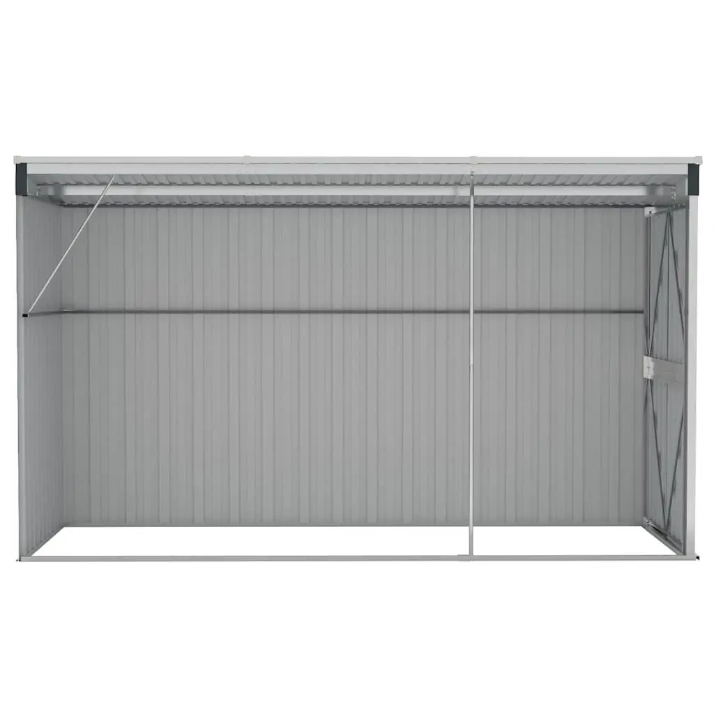 Wall-mounted Garden Shed Anthracite Outdoor Storage Galvanised Steel