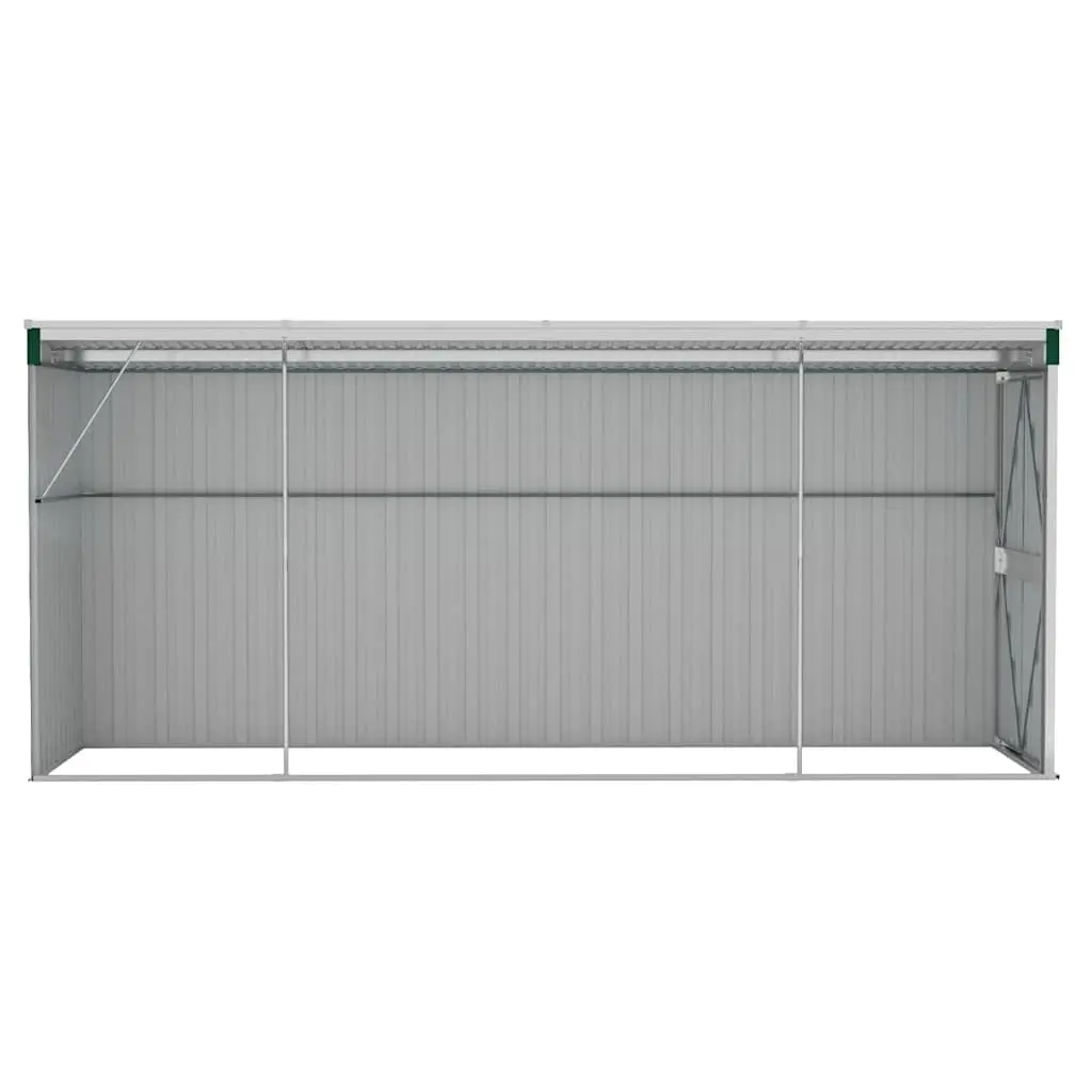 Wall-Mounted Garden Shed Storage Green 118x382x178cm Galvanised Steel Outdoor