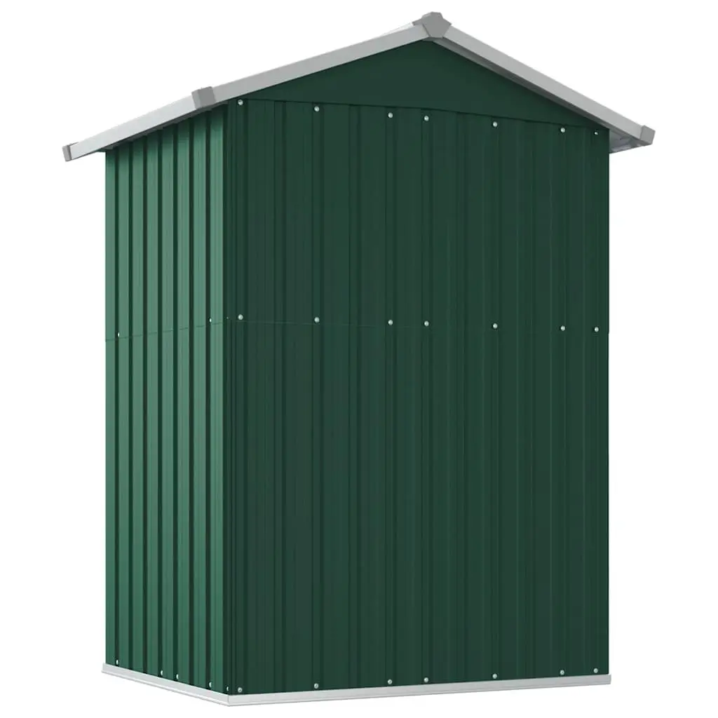 Garden Shed Green 126x97.5x177cm Galvanised Steel Outdoor Storage Tool Equipment