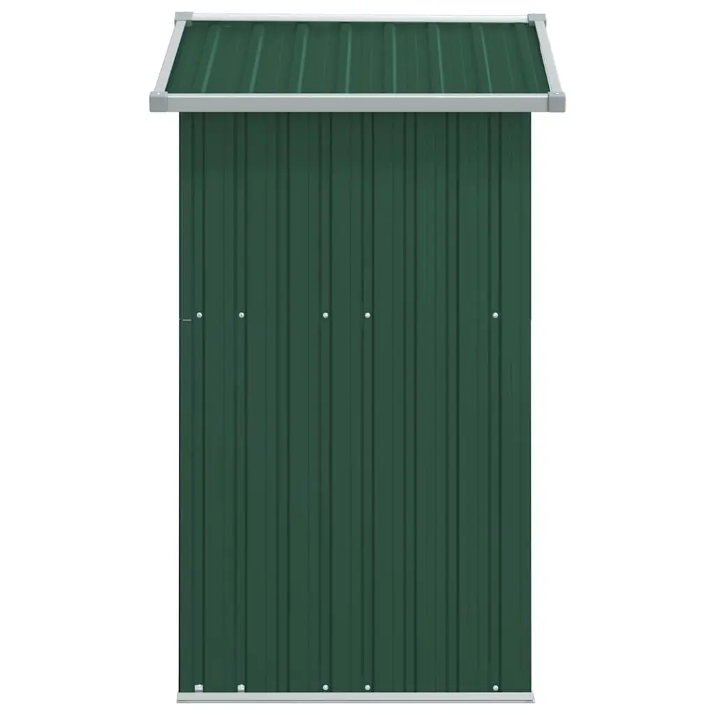 Garden Shed Green 126x97.5x177cm Galvanised Steel Outdoor Storage Tool Equipment