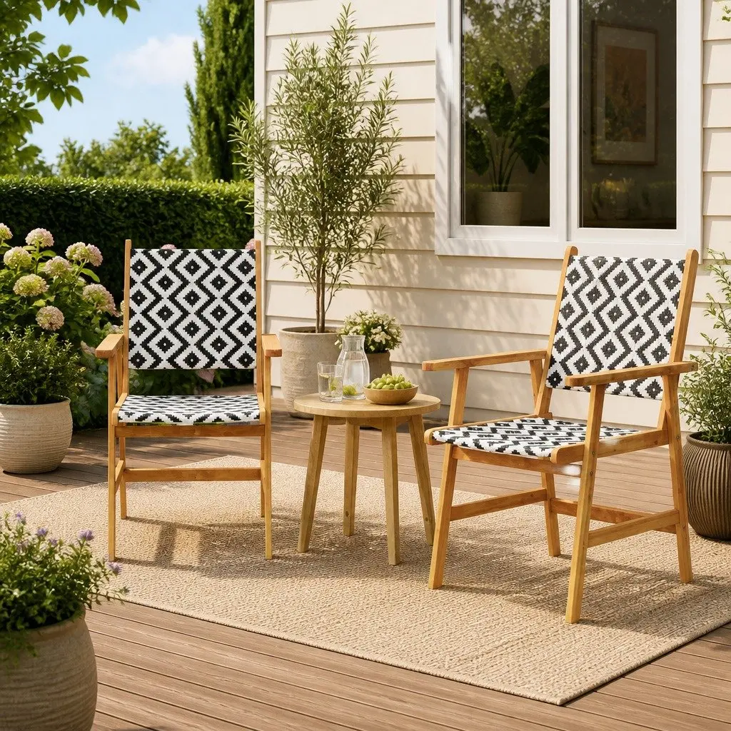 Garden Chairs Set of 2