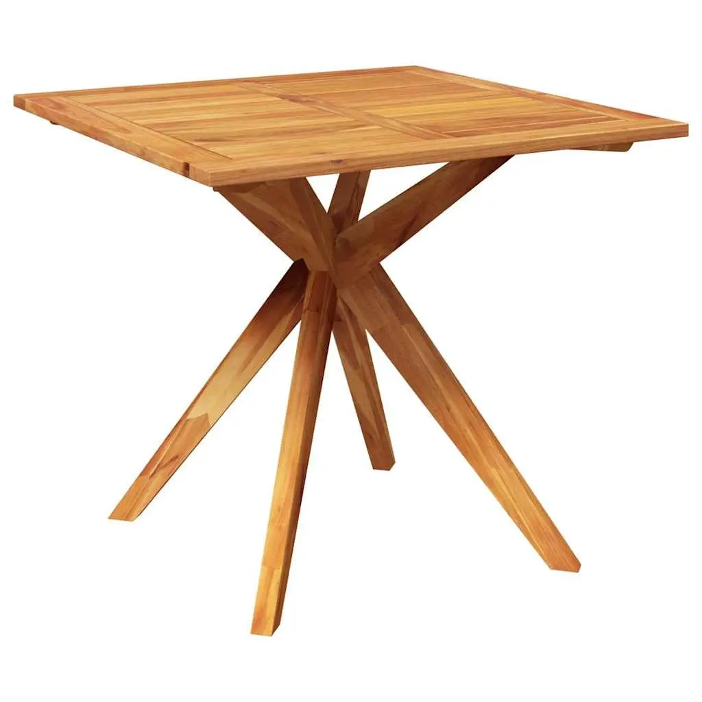 Garden Table 85x85x75 cm Outdoor Furniture Solid Acacia Wood Brown Patio Dining