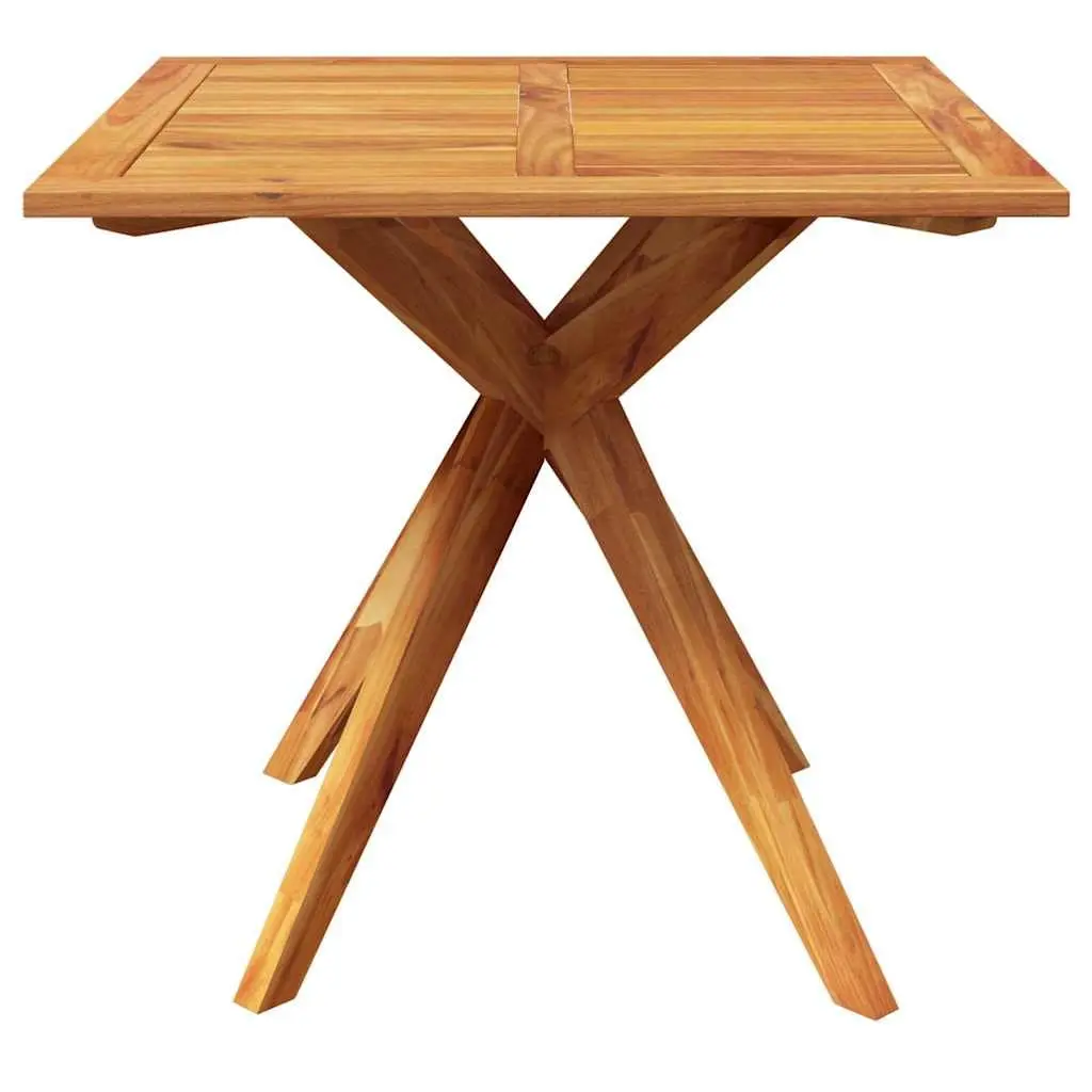 Garden Table 85x85x75 cm Outdoor Furniture Solid Acacia Wood Brown Patio Dining