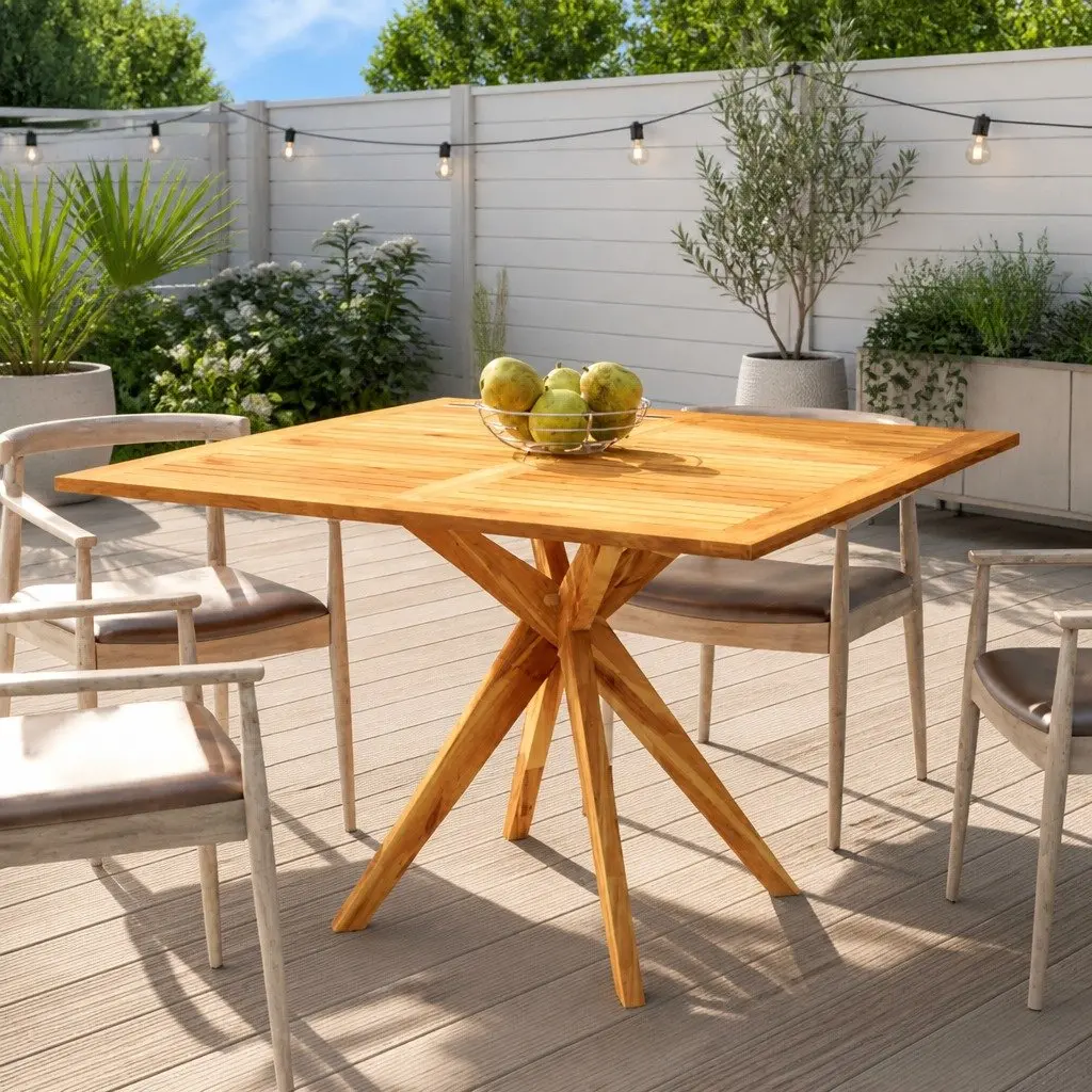 Garden Table Made of Solid Acacia Wood