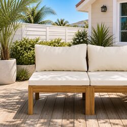 Compact and Stylish Outdoor Sectional Middle Sofa Unit
