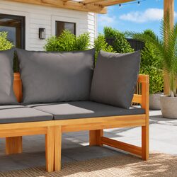 Outdoor Corner Sectional Sofa with Comfortable Cushions