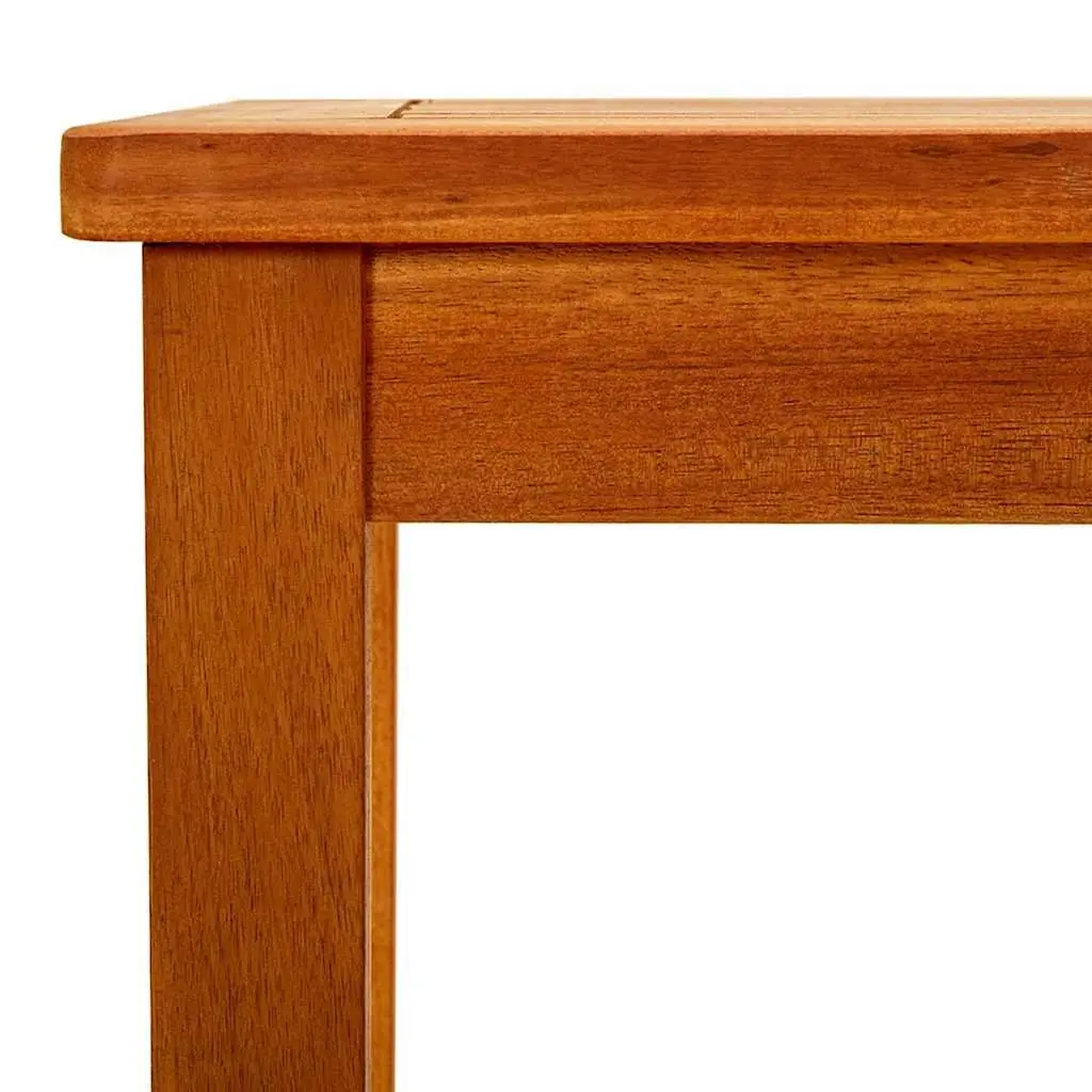 Garden Coffee Table Outdoor Furniture Patio Acacia Wood Slatted Design Brown