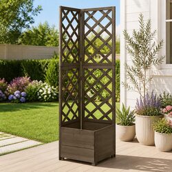 Corner Trellis Planter for Climbing Plants