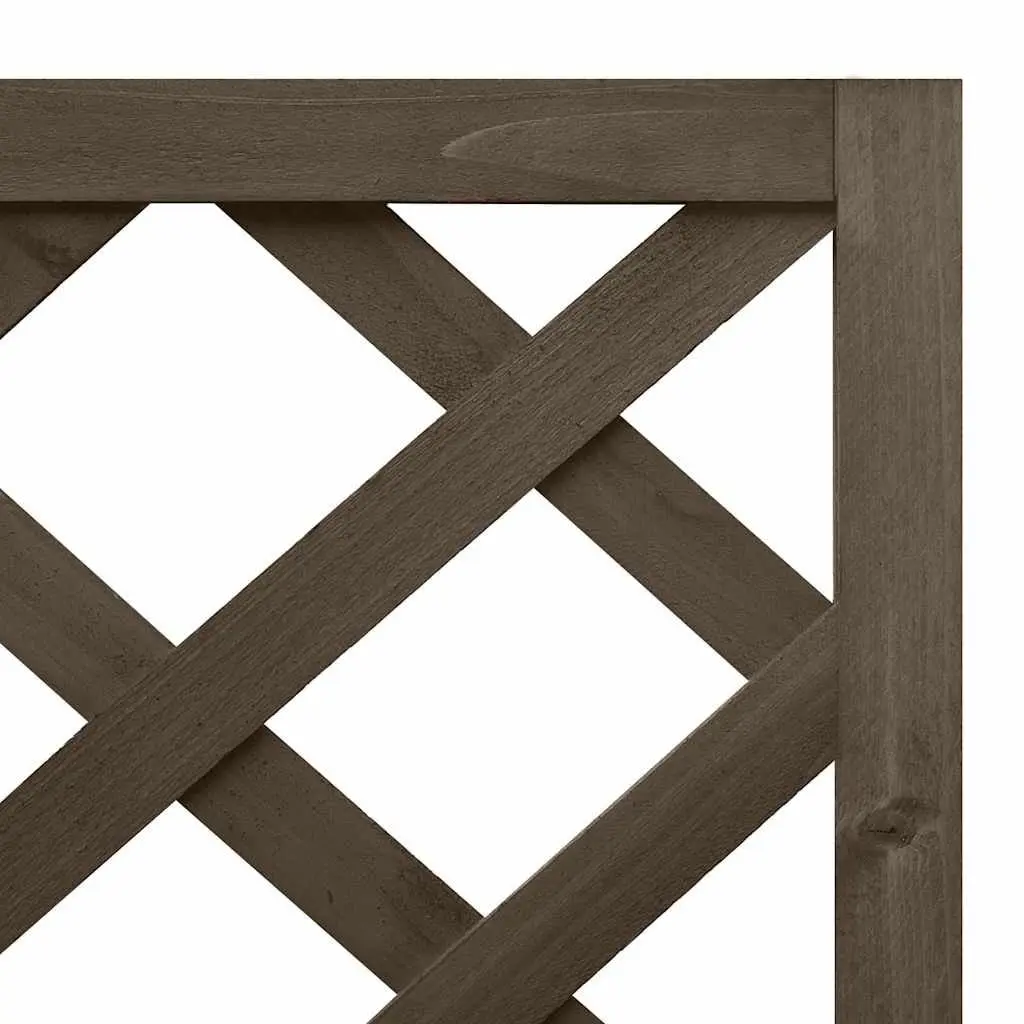 Corner Trellis Planter Box Grey Solid Fir Wood Outdoor Garden Patio Climbing Support