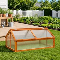 Compact and Efficient Wooden Greenhouse for Your Plants