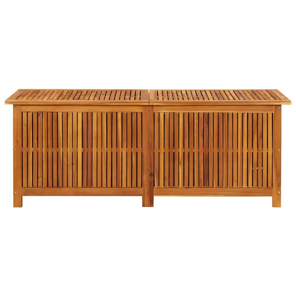 Wooden Storage Box Brown 150x50x58 cm Outdoor Durable Garden Bench Container Chest
