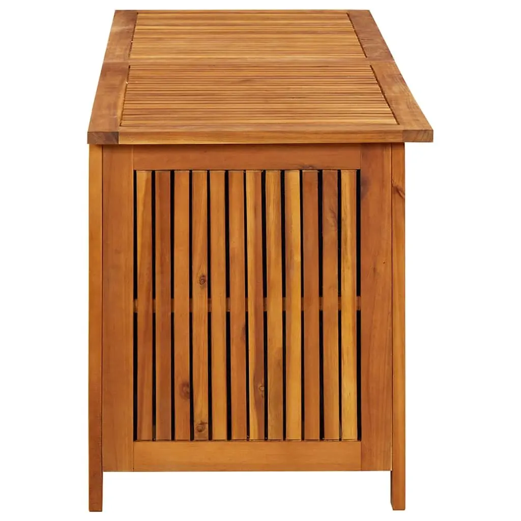 Wooden Storage Box Brown 150x50x58 cm Outdoor Durable Garden Bench Container Chest