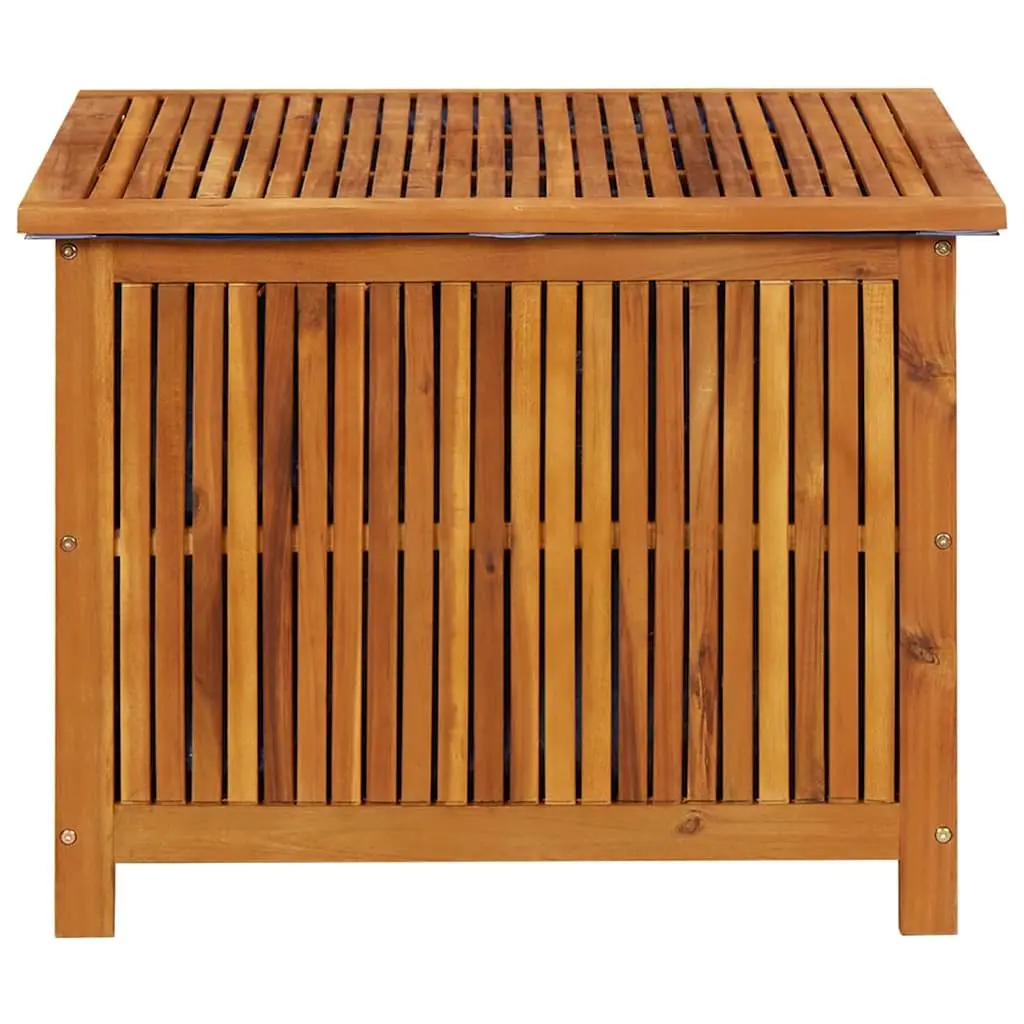 Garden Storage Box 75x75x58cm Solid Wood Outdoor Cushion Pillow Container Brown