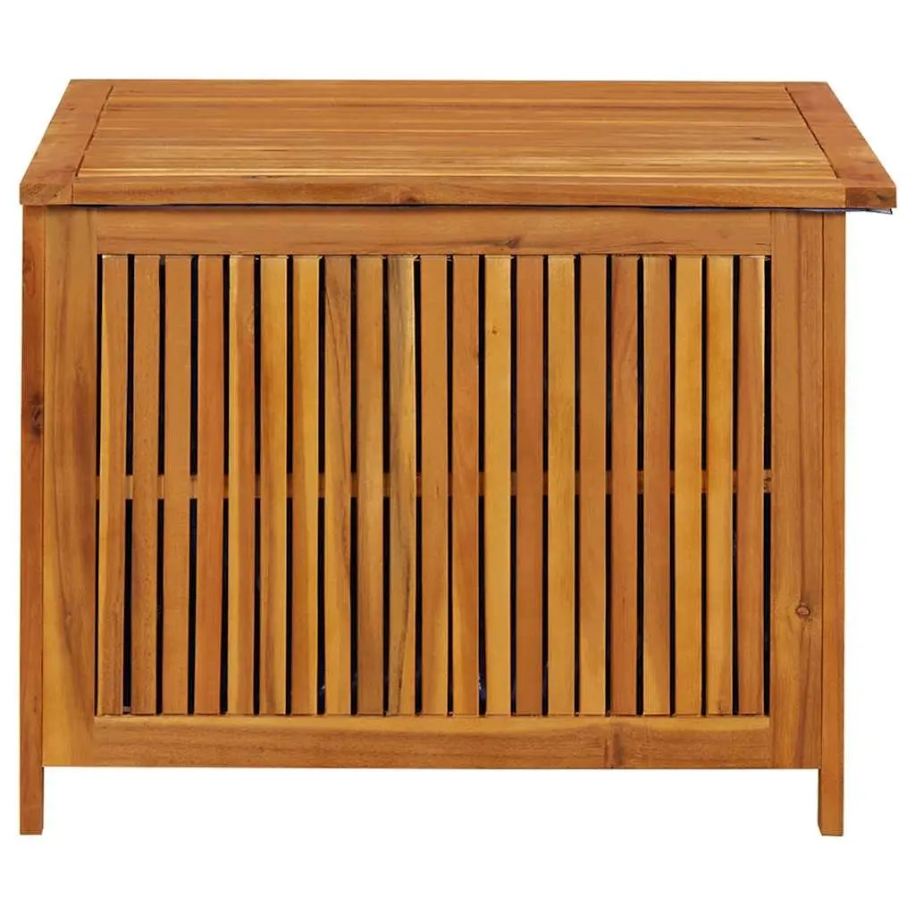 Garden Storage Box 75x75x58cm Solid Wood Outdoor Cushion Pillow Container Brown