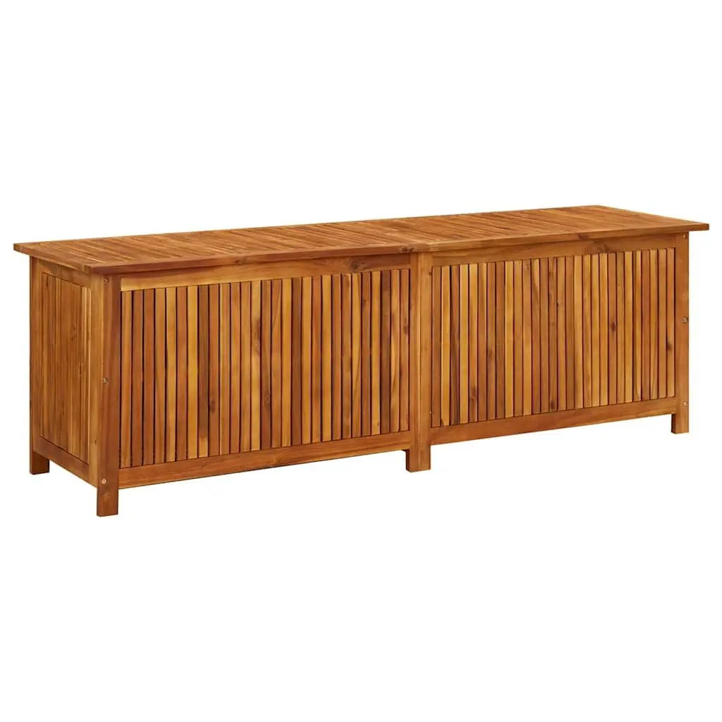 Garden Storage Box 175x50x58 cm Solid Wood Outdoor Furniture Cushion Pillow
