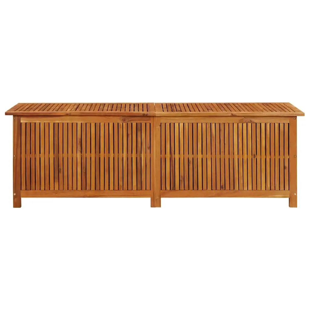 Garden Storage Box 175x50x58 cm Solid Wood Outdoor Furniture Cushion Pillow