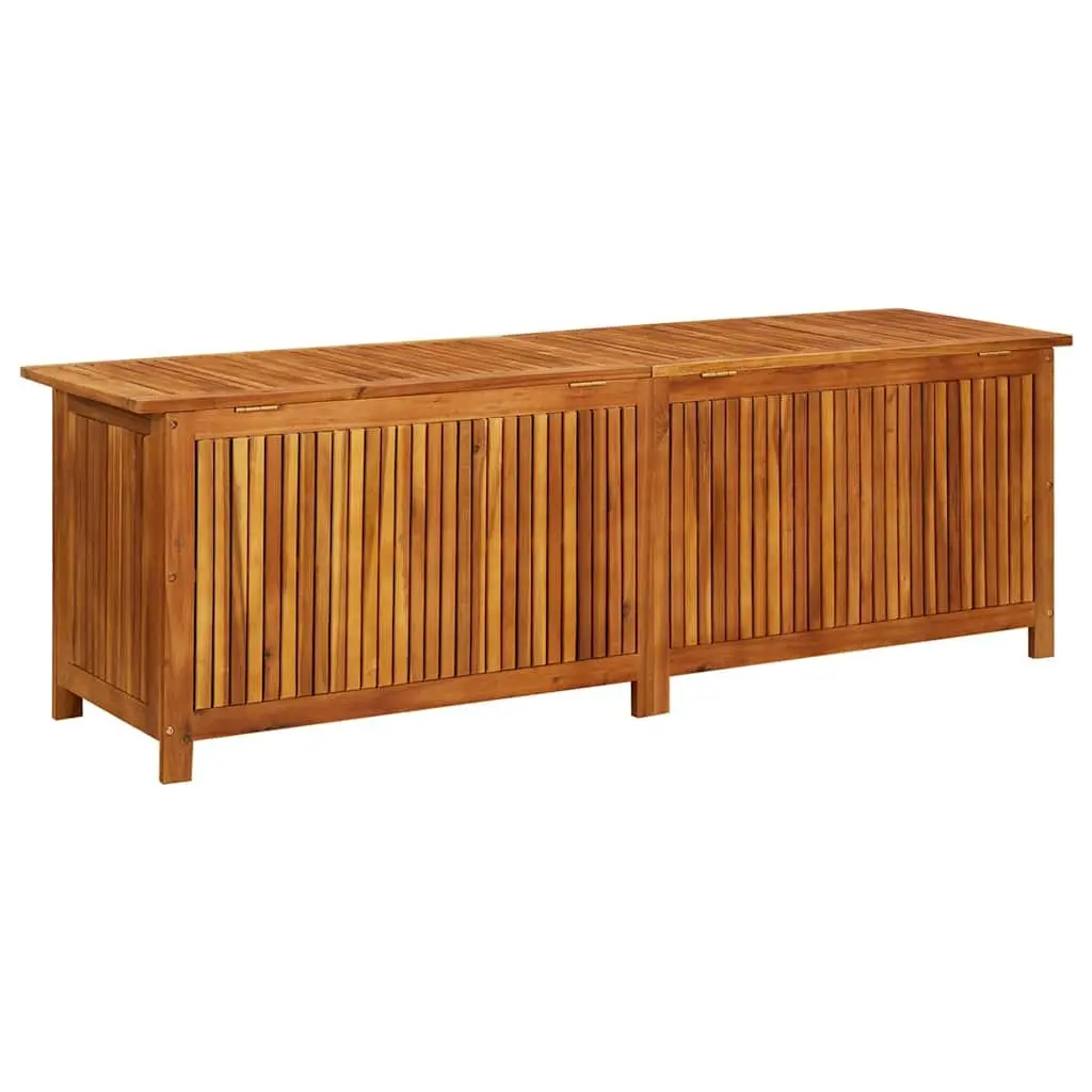 Garden Storage Box 175x50x58 cm Solid Wood Outdoor Furniture Cushion Pillow