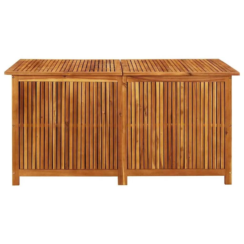 Garden Storage Box 150x80x75 cm Outdoor Wooden Furniture Chest Acacia Cushion