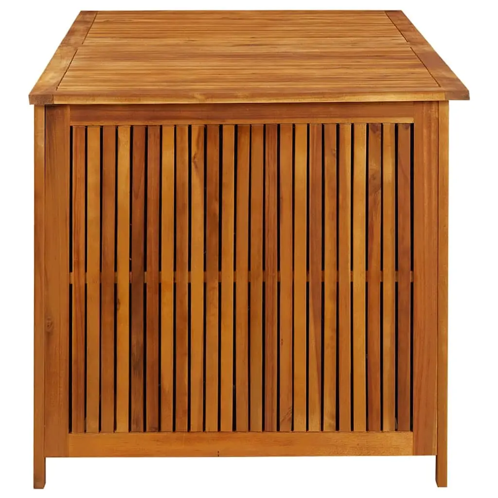 Garden Storage Box 150x80x75 cm Outdoor Wooden Furniture Chest Acacia Cushion