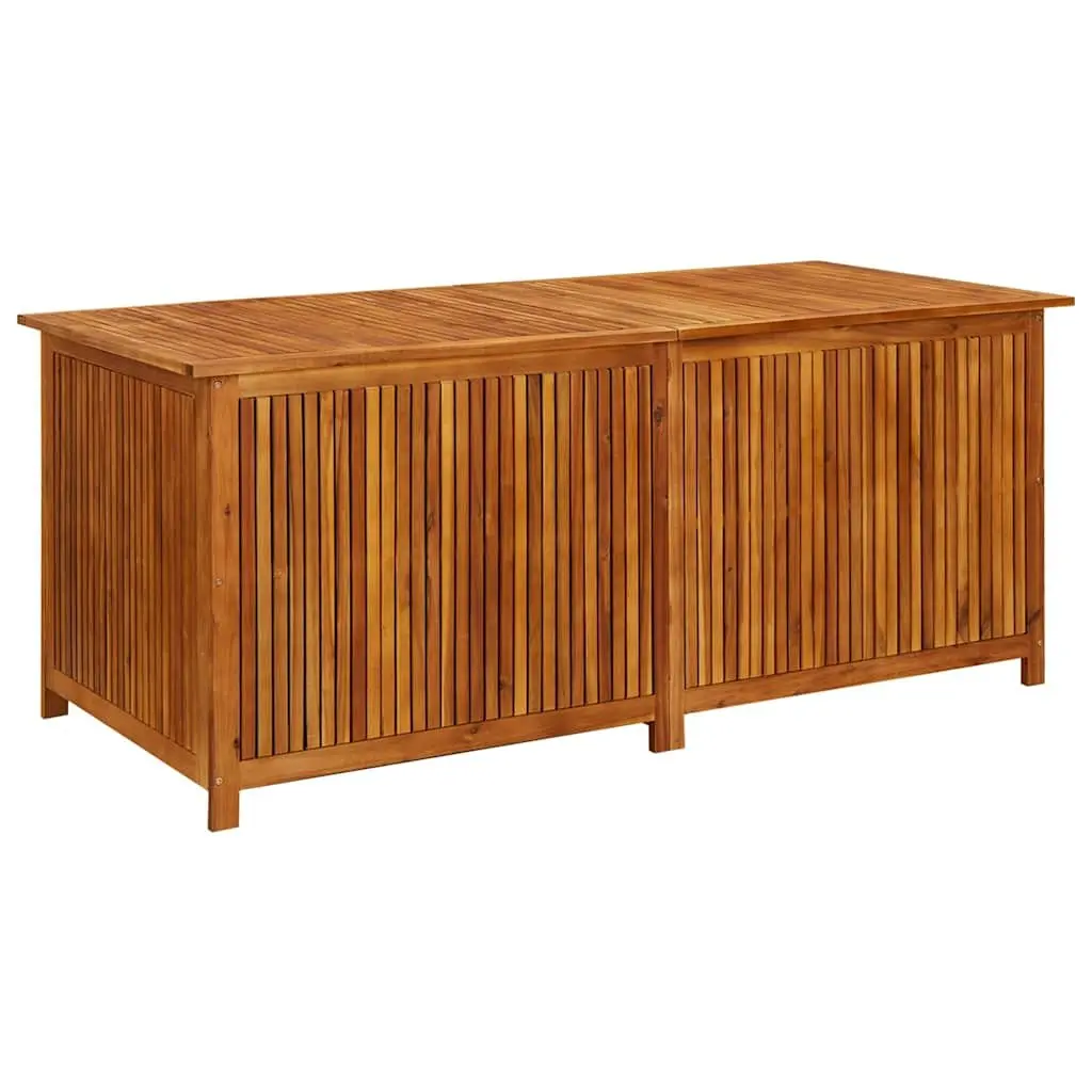 Garden Storage Box 175x80x75 cm Solid Acacia Wood Outdoor Cushion Pillow Chest