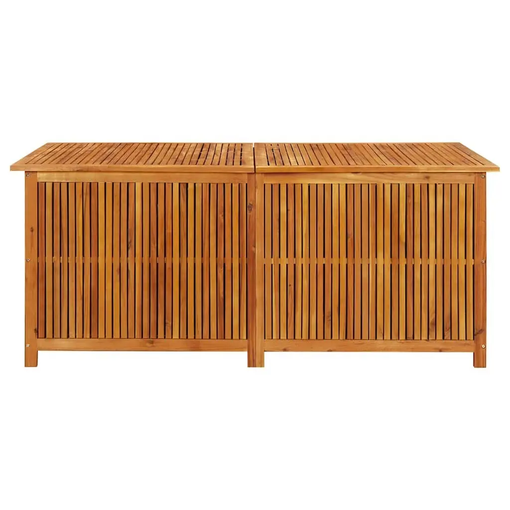 Garden Storage Box 175x80x75 cm Solid Acacia Wood Outdoor Cushion Pillow Chest