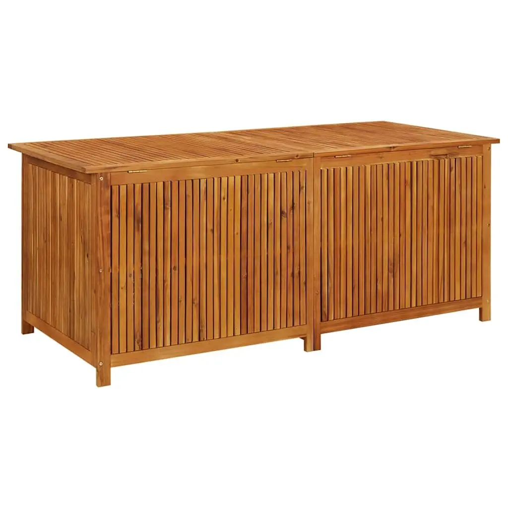 Garden Storage Box 175x80x75 cm Solid Acacia Wood Outdoor Cushion Pillow Chest