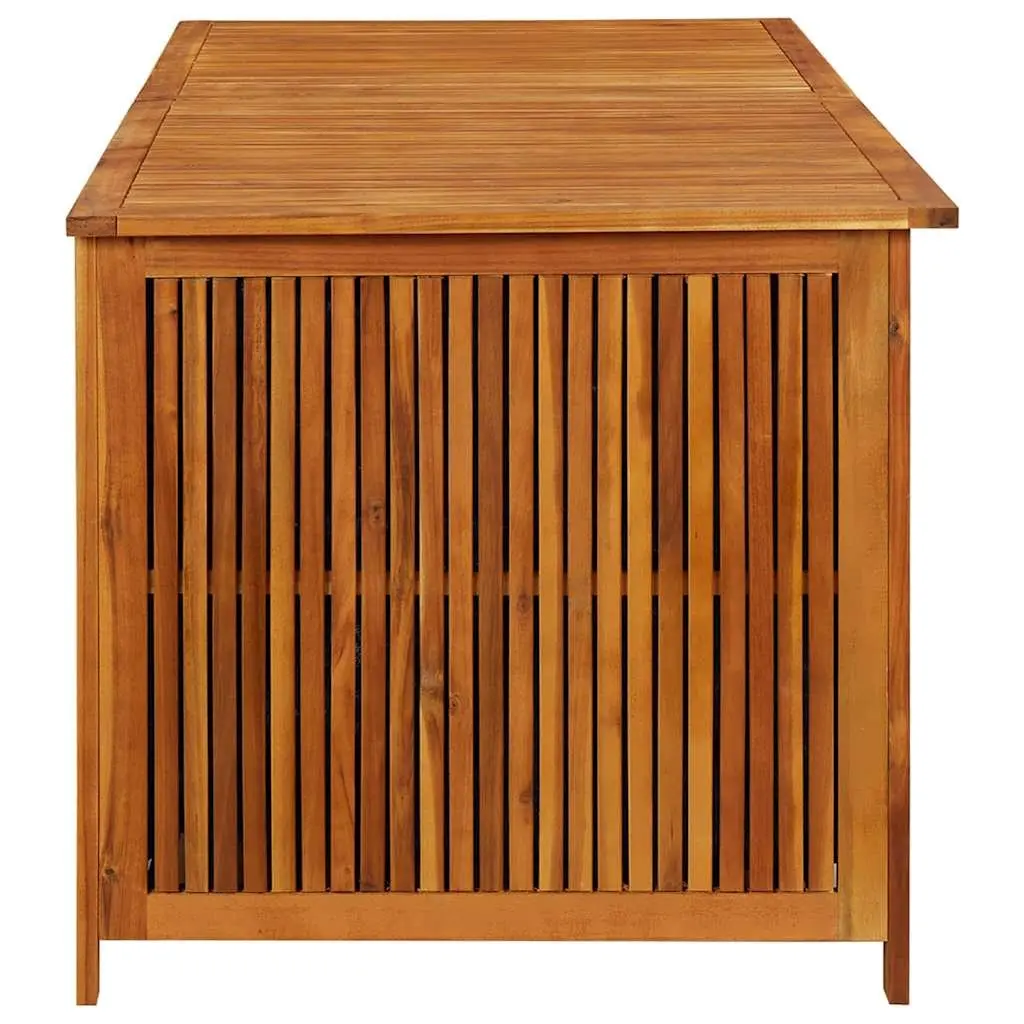 Garden Storage Box 175x80x75 cm Solid Acacia Wood Outdoor Cushion Pillow Chest