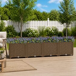 Compact Raised Garden Bed 160x40x38cm for Your Plants
