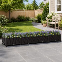Compact Raised Garden Bed for Vegetables and Herbs