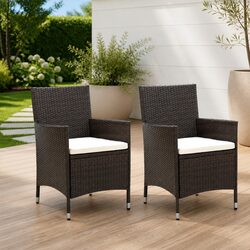 Outdoor Garden Chairs Set 2 pcs: Simple and Strong
