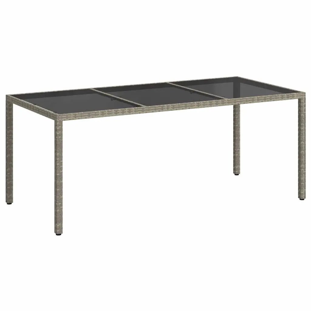 Garden Table with Glass Top