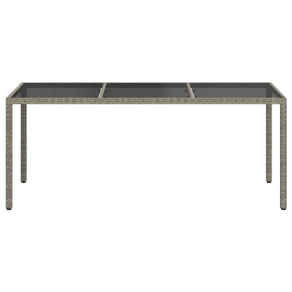 Garden Table with Glass Top