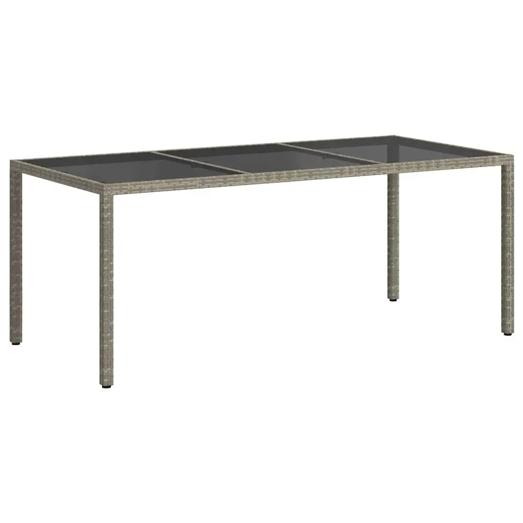 Garden Table with Glass Top